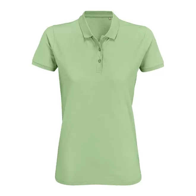 POLO PUBLICITAIRE FEMME BIO 'PLANET' COULEUR 170 GR/M² - vert glace