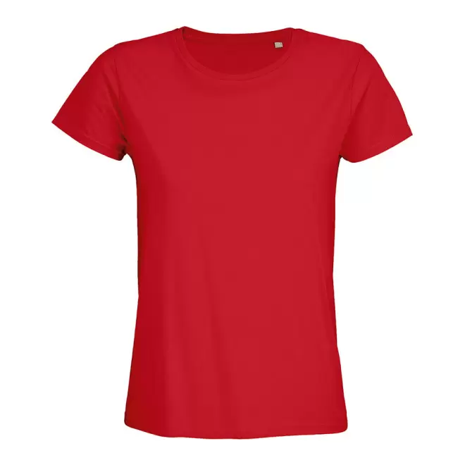 TEE-SHIRT PUBLICITAIRE FEMME BIO COLORE 'PIONEER' 175 GR/M² - rouge vif