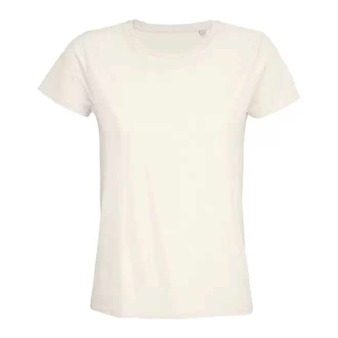 TEE-SHIRT PUBLICITAIRE FEMME BIO COLORE 'PIONEER' 175 GR/M² - ecru