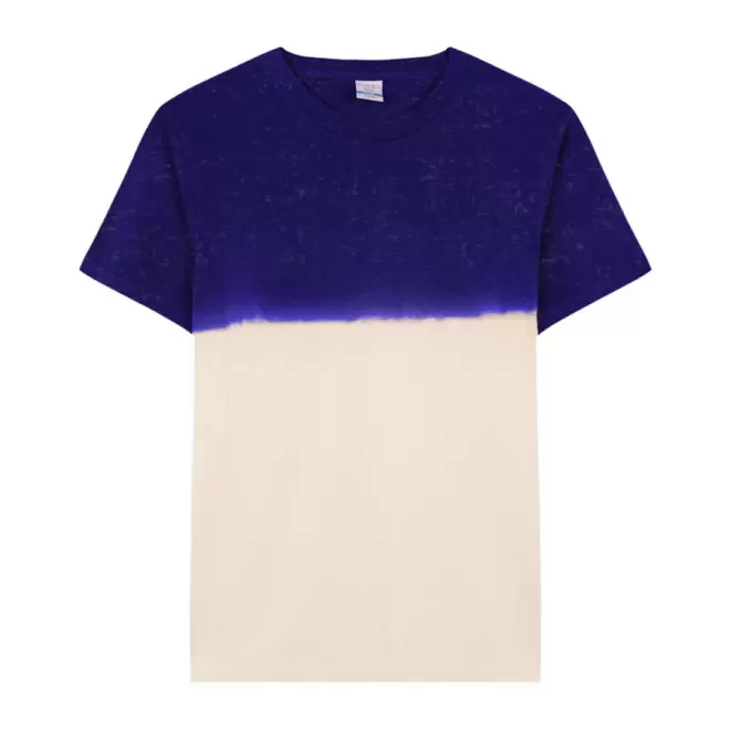 TEE-SHIRT PERSONNALISABLE MIXTE DYE 'SIMAO' - bleu marine