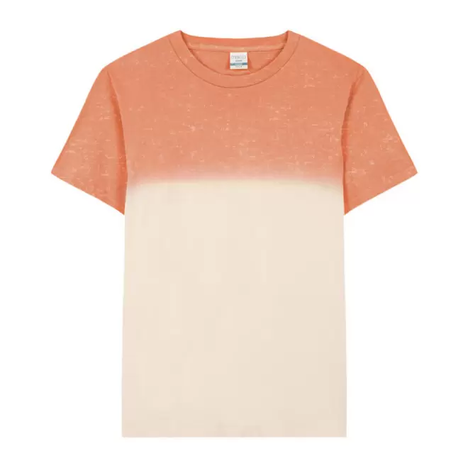 TEE-SHIRT PERSONNALISABLE MIXTE DYE 'SIMAO' - saumon