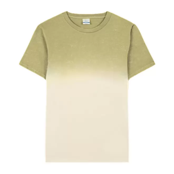 TEE-SHIRT PERSONNALISABLE MIXTE DYE 'SIMAO' - vert fonce