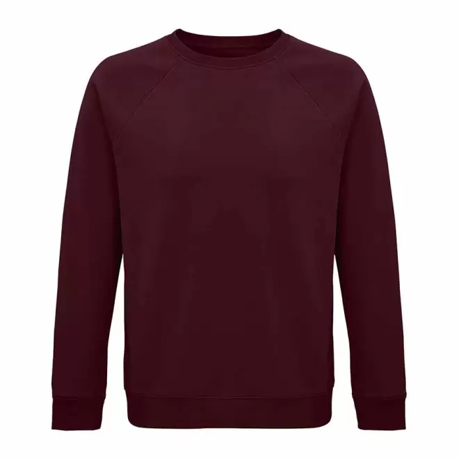 SWEAT-SHIRT PERSONNALISÉ BIO MIXTE COL ROND 'SPACE' - bordeaux