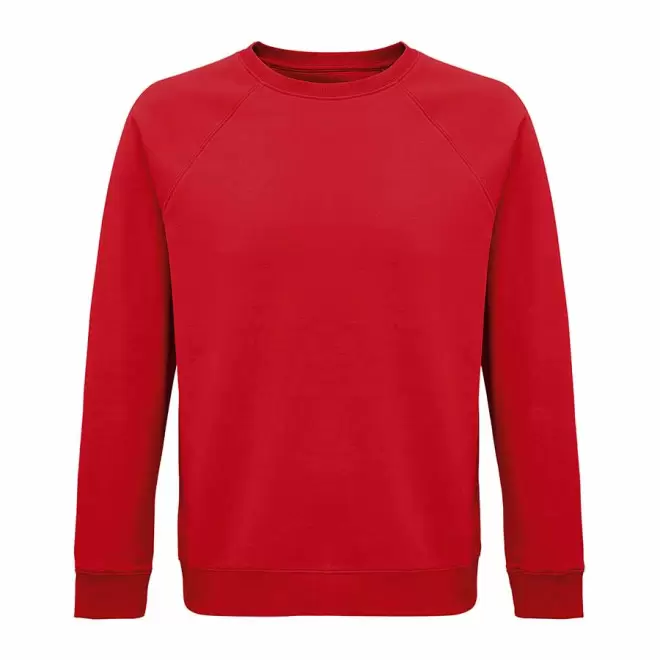 SWEAT-SHIRT PERSONNALISÉ BIO MIXTE COL ROND 'SPACE' - rouge