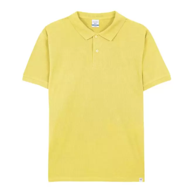 POLO MIXTE PERSONNALISABLE 'TERIM 180 BIO' - jaune