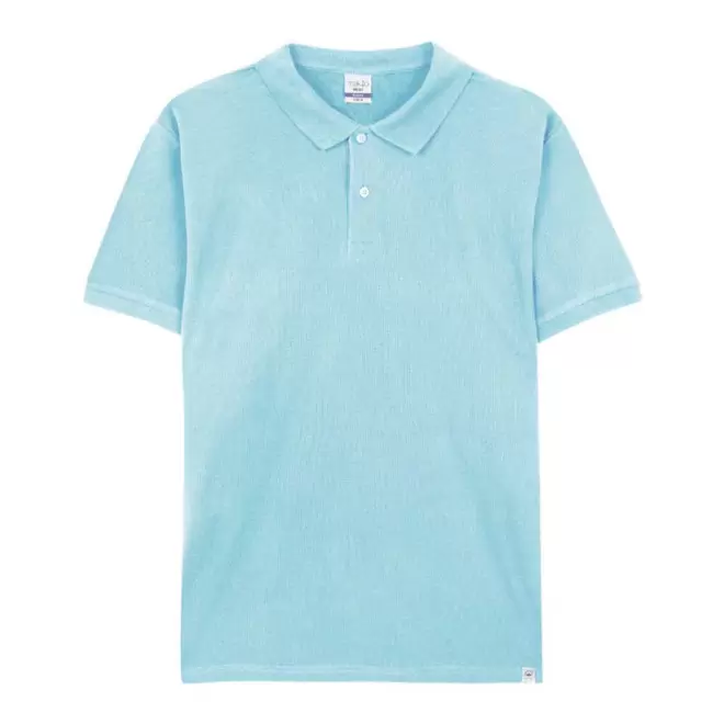 POLO MIXTE PERSONNALISABLE 'TERIM 180 BIO' - bleu