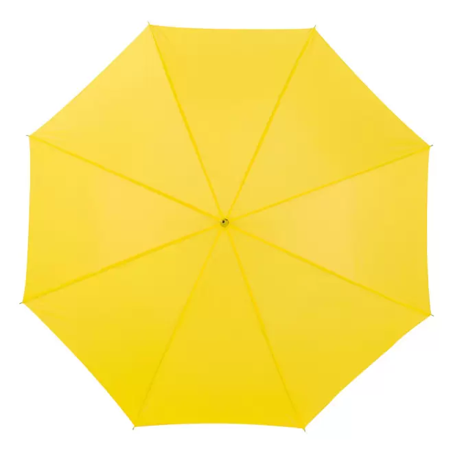 PARAPLUIE PUBLICITAIRE MANCHE DROIT OUVERTURE AUTO 'ABERDEEN BOIS' - jaune
