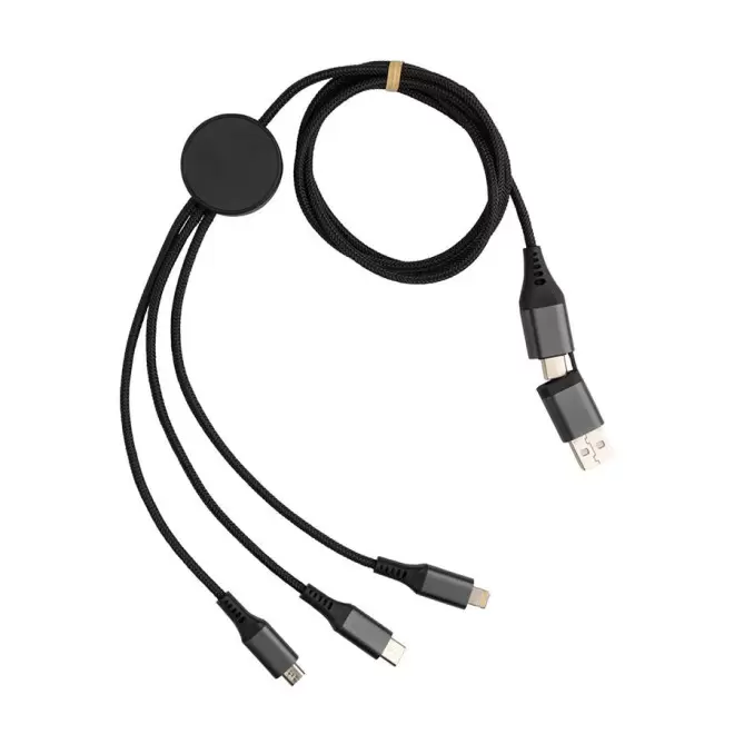 CABLE MULTIFONCTIONS PERSONNALISABLE 'ONTARIO LONG ALU' - gris