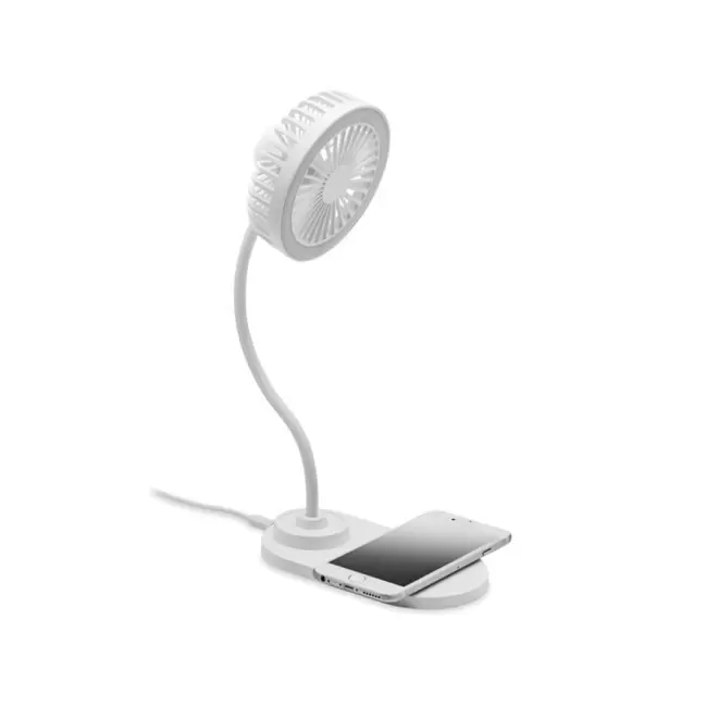 VENTILATEUR ET CHARGEUR A INDUCTION PERSONNALISABLE 'TUULIN' - blanc