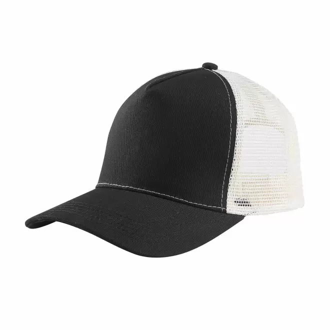 CASQUETTE TRUCKER FILET PERSONNALISABLE 'BLINK' - noir/écru