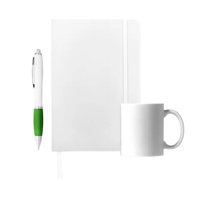 SET CARNET STYLO MUG PERSONNALISABLE 'JOSI' - vert