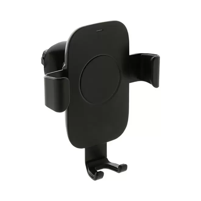 SUPPORT ET CHARGEUR PERSONNALISABLE TELELPHONE VOITURE 10W 'DONOU' - noir