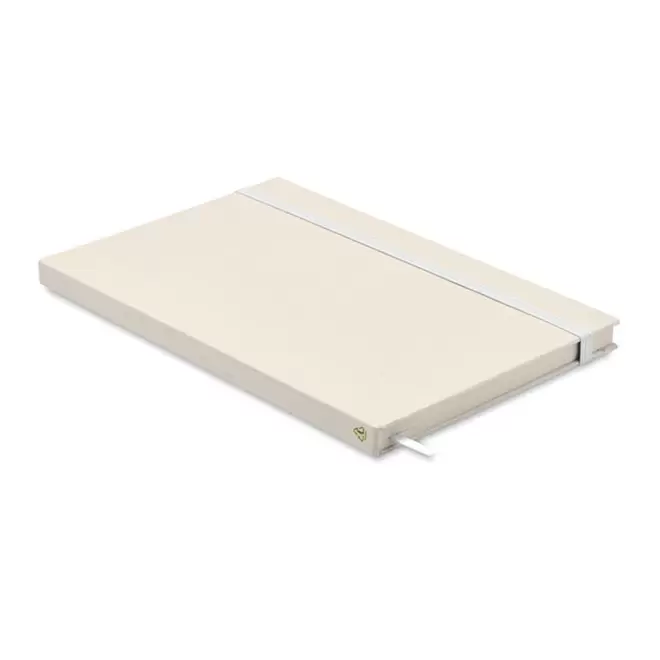 CARNET PERSONNALISÉ A5 EN BRIQUE DE LAIT RECYCLE 'MILK' - blanc