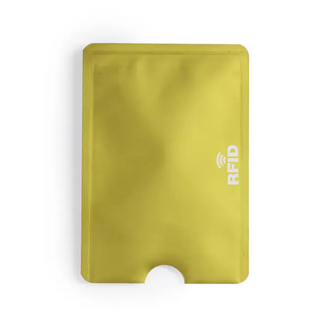 PORTE-CARTE PERSONNALISÉ ANTI-RFID ALUMINIUM 'SMARTCARDI' - doré