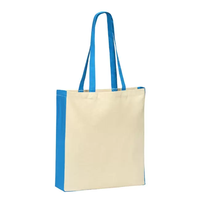 SAC PUBLICITAIRE COTON SOUFFLET 220 GR/M2 'MAXI AURIANA' - bleu clair