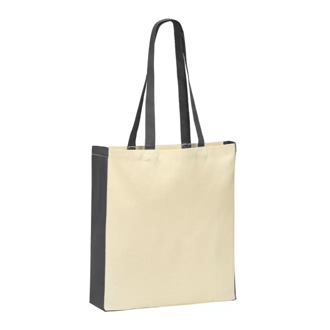 SAC PUBLICITAIRE COTON SOUFFLET 220 GR/M2 'MAXI AURIANA' - noir