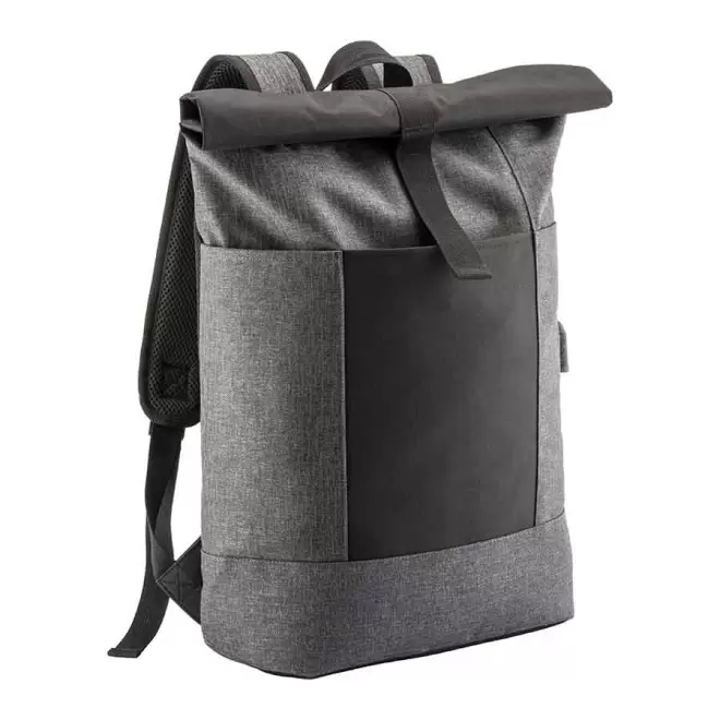 SAC A DOS PERSONNALISABLE POUR ORDINATEUR REFLECHISSANT 'FAR' - gris