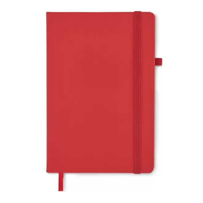 CARNET PUBLICITAIRE A5 EN PLASTIQUE RECYCLÉ 'LUGGATE PLUS' - rouge