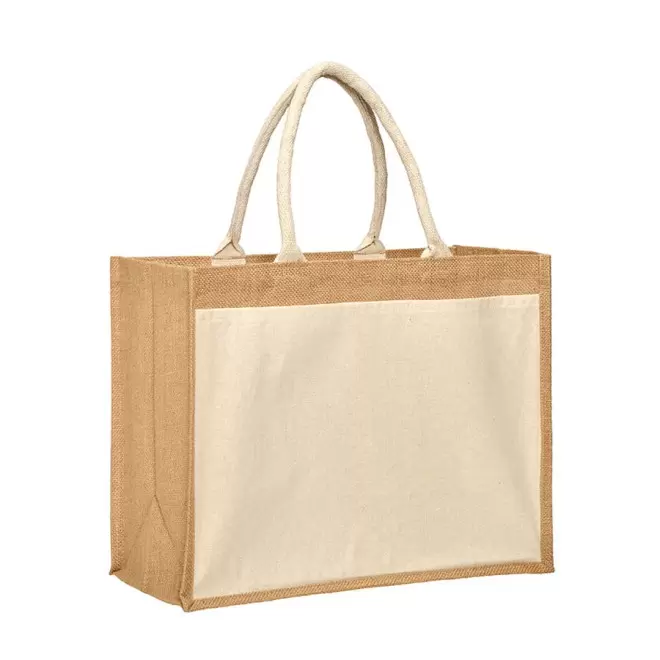 SAC PERSONNALISABLE COTON JUTE 'RAKOVICA' - naturel