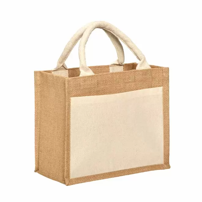 SAC EN JUTE PERSONNALISÉ 'KORITA' - naturel