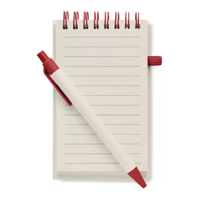 BLOC-NOTES A6 PERSONNALISABLE 'LEITE' - rouge