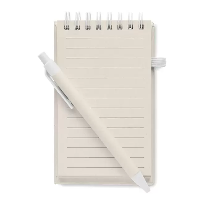 BLOC-NOTES A6 PERSONNALISABLE 'LEITE' - blanc