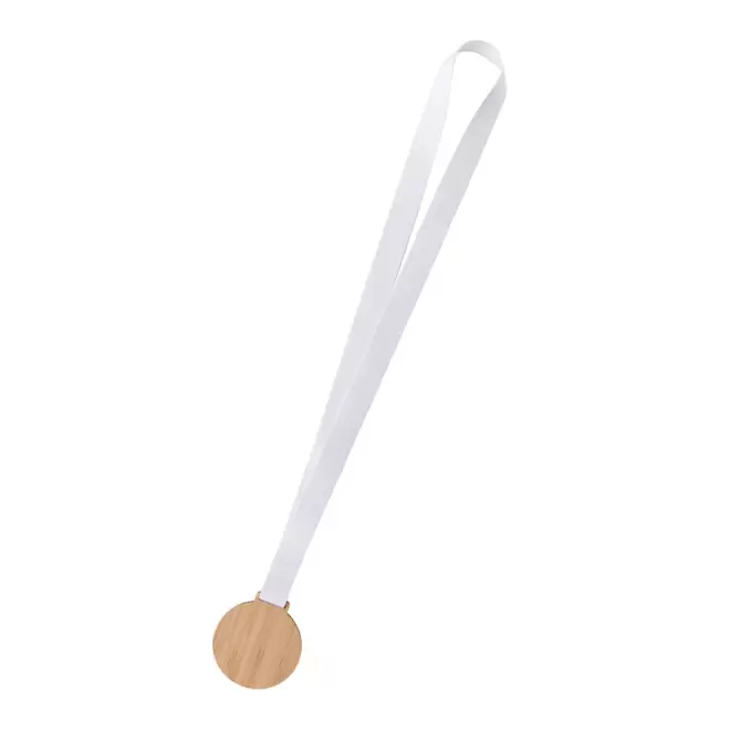 MÉDAILLE EN BOIS PERSONNALISABLE 'BERCA WOOD' - naturel