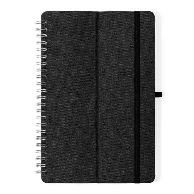 CARNET A5 RPET PERSONNALISABLE 'TELFON' - noir