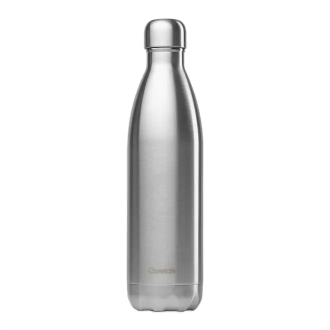BOUTEILLE ISOTHERME PERSONNALISABLE INOX 750 ML QWETCH® - argenté