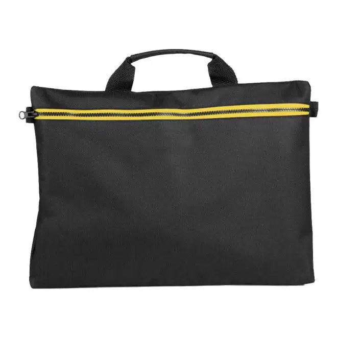 SACOCHE PUBLICITAIRE POUR ORDINATEUR 'WARTER' - black/gold