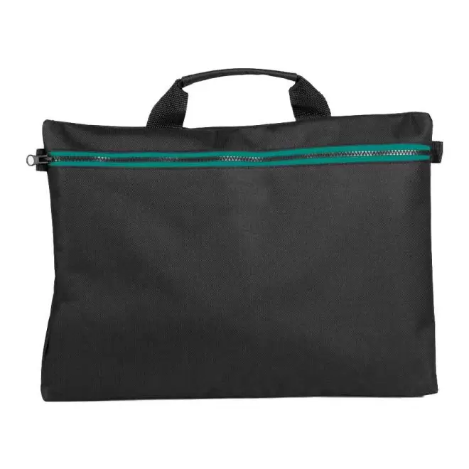 SACOCHE PUBLICITAIRE POUR ORDINATEUR 'WARTER' - black/kelly green