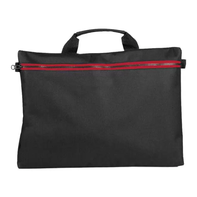 SACOCHE PUBLICITAIRE POUR ORDINATEUR 'WARTER' - black/red