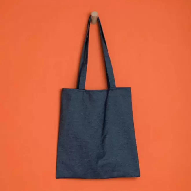 TOTE BAG PERSONNALISÉ JEANS 'NICOLE' - bleu jean