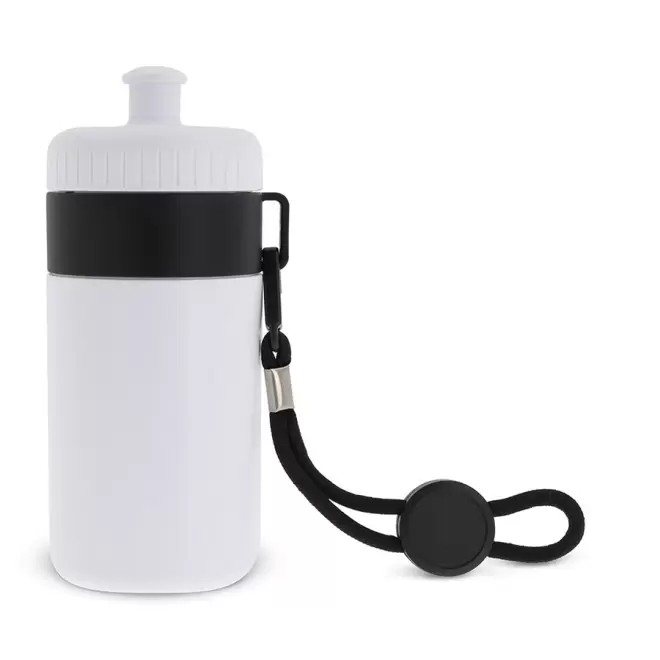 GOURDE DE SPORT PERSONNALISABLE MIX & MATCH 500 ML 'CORDI' - blanc/noir