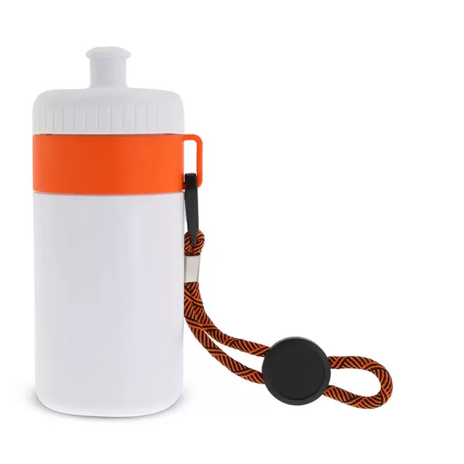 GOURDE DE SPORT PERSONNALISABLE MIX & MATCH 500 ML 'CORDI' - blanc/orange
