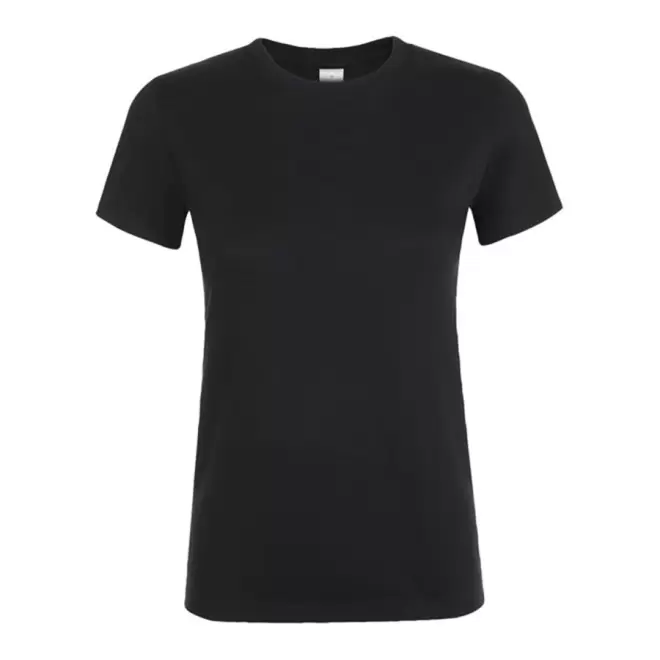 TEE-SHIRT PUBLICITAIRE FEMME 'REGENT' - EXPÉDITION RAPIDE 4J - noir