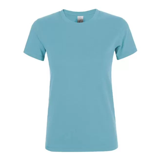 TEE-SHIRT PUBLICITAIRE FEMME 'REGENT' - EXPÉDITION RAPIDE 4J - bleu atoll
