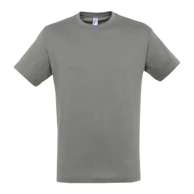 TEE-SHIRT PUBLICITAIRE HOMME 'REGENT' - EXPÉDITION EXPRESS 4 JOURS - zinc