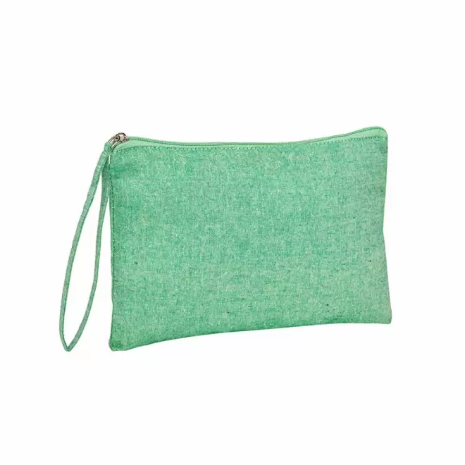POCHETTE PUBLICITAIRE COTON RECYCLE 'BAMBUI' - vert chiné