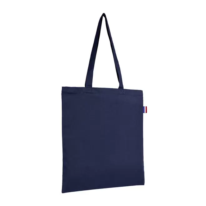 SAC PERSONNALISABLE COTON COLORE MIF 150G 'FERNAND' - bleu marine
