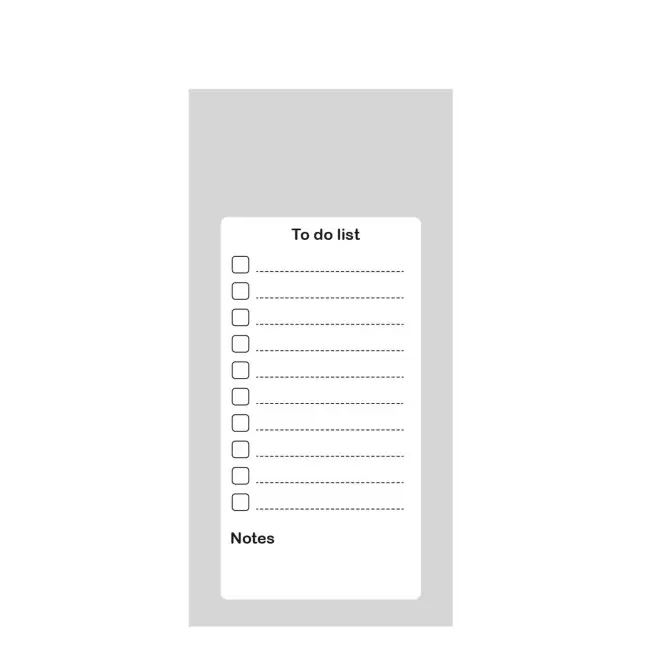 TO-DO LISTE AIMANTEE PERSONNALISEE 'CHECK' - noir