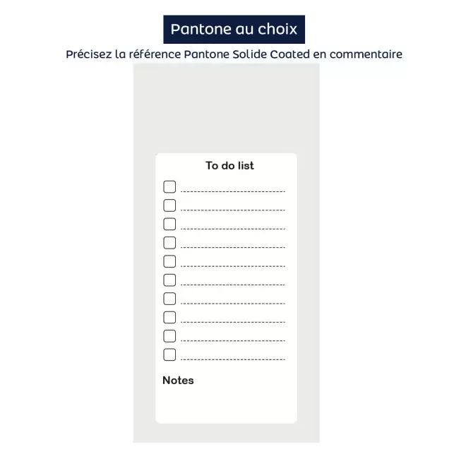 TO-DO LISTE AIMANTEE PERSONNALISEE 'CHECK' - pantone