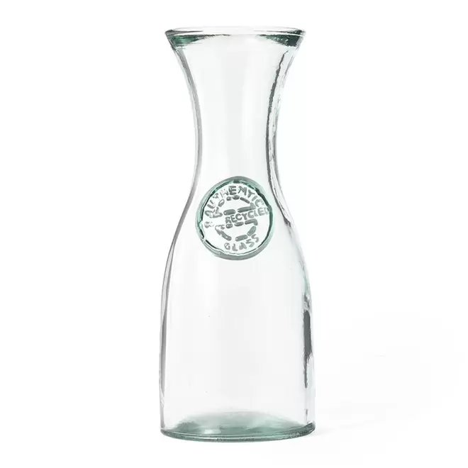CARAFE PERSONNALISABLE VERRE RECYCLE 'ZAZEAU' - transparent