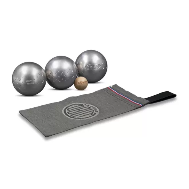 TRIPLETTE DE PETANQUE PERSONNALISABLE 'METAHK' - chevron