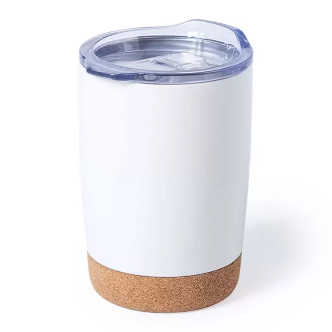 MUG ISOTHERME PERSONNALISABLE LIEGE 'NIRUX' - blanc