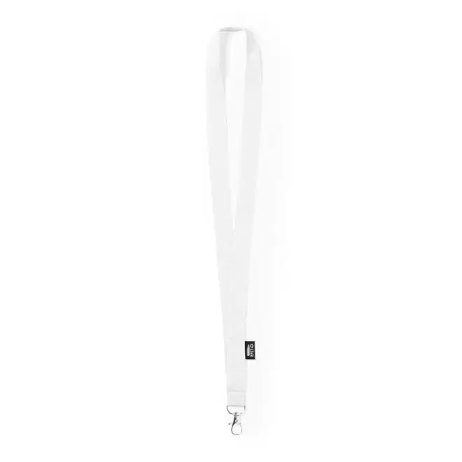 TOUR DE COU PERSONNALISABLE 'LUNGO RPET' - blanc