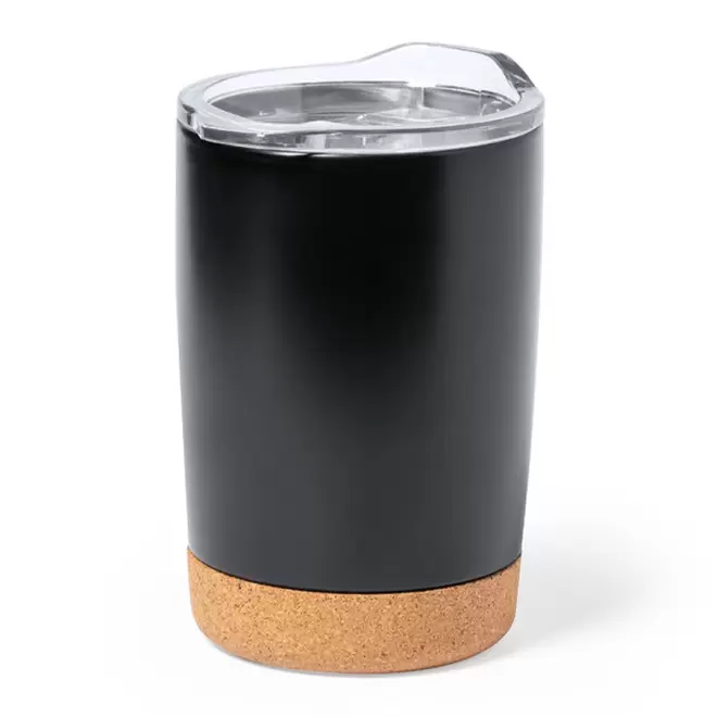 MUG ISOTHERME PERSONNALISABLE LIEGE 'NIRUX' - noir