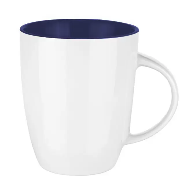 MUG PERSONNALISABLE EN PORCELAINE SUBLI 250 ML 'COLBO' - blanc/bleu