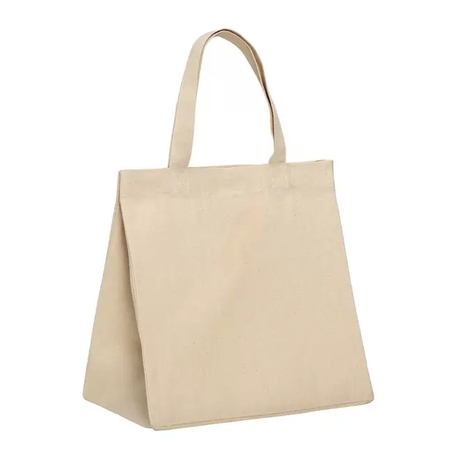 SAC COTON AVEC SOUFFFLET 220 GR PERSONNALISABLE 'HARPER' - naturel