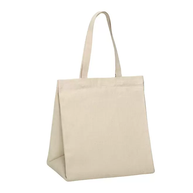 SAC COTON AVEC SOUFFLET PERSONNALISABLE 'DENNIS' - naturel